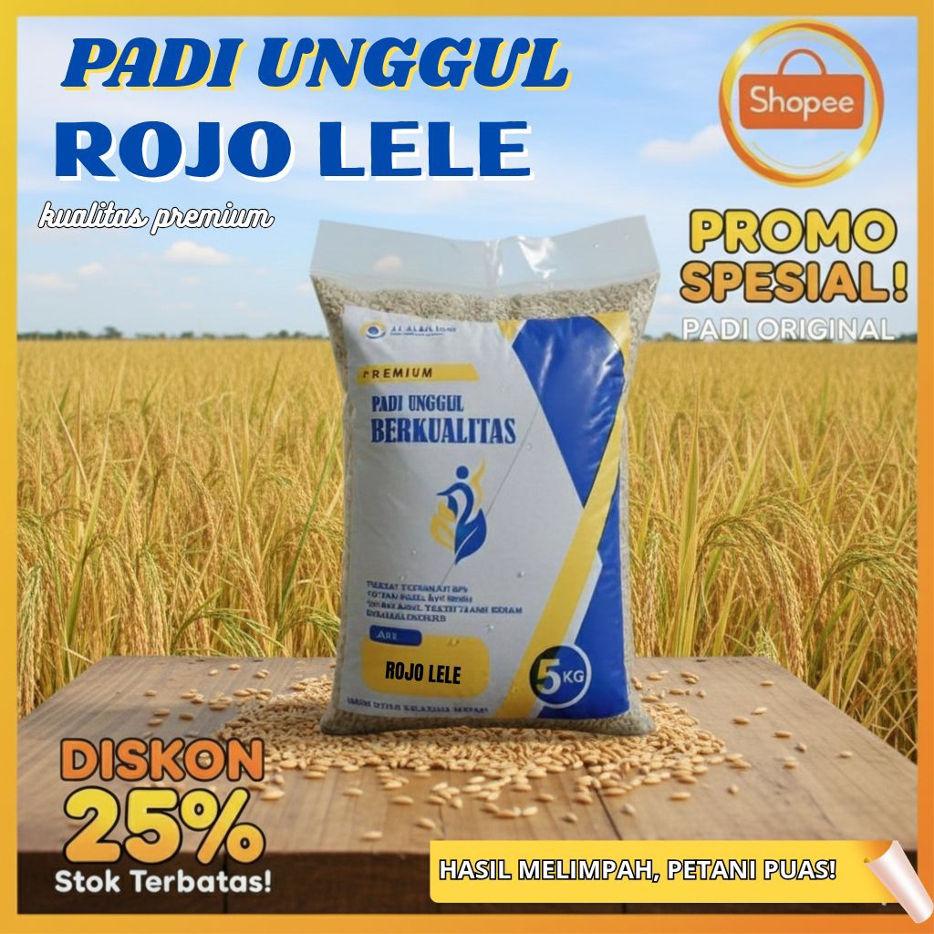 padi rojolele bibit unggul kemasan 5kg hasil melimpah