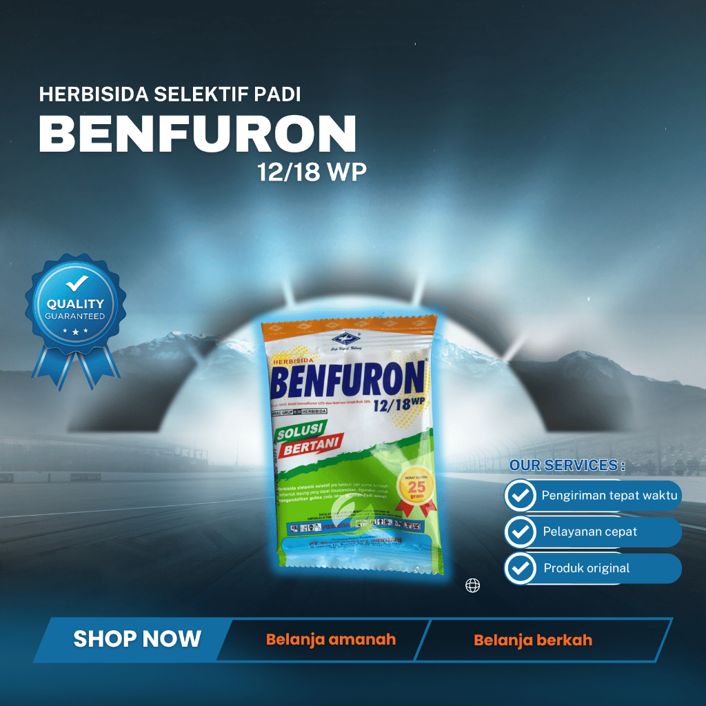 Herbisida Selektif Benfuron 25 gram herbisida selektif khusus padi