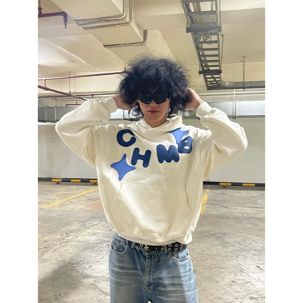 HOODIE CHMB SHOOTING LOVE WHITE SIZE M