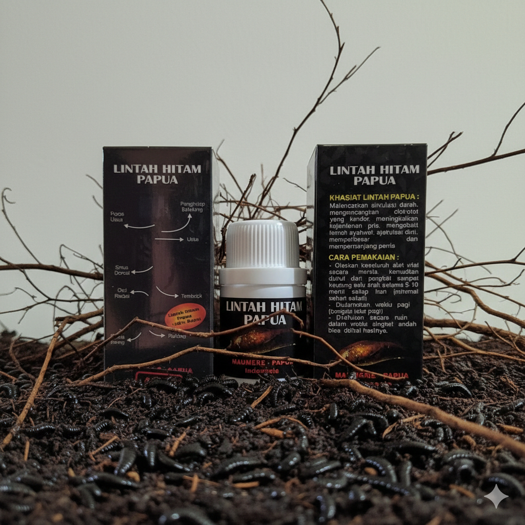 MINYAK MURNI ASLI LINTAH HITAM PAPUA OBAT HERBAL PEMBESAR-KELAMIN PORIGINAL 100% OIL