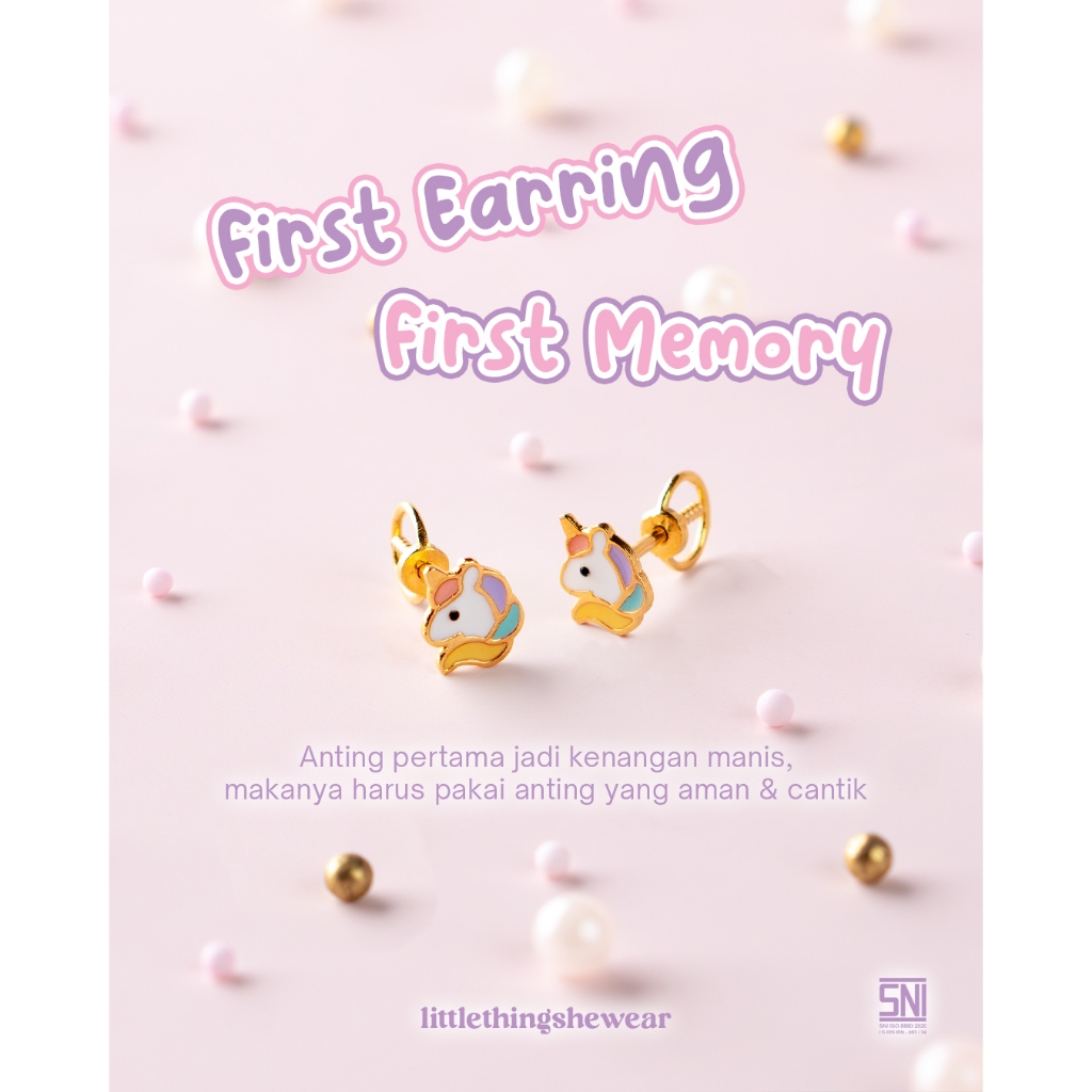 Anting Anak Loop Screw Twilight (8K) Littlethingshewear