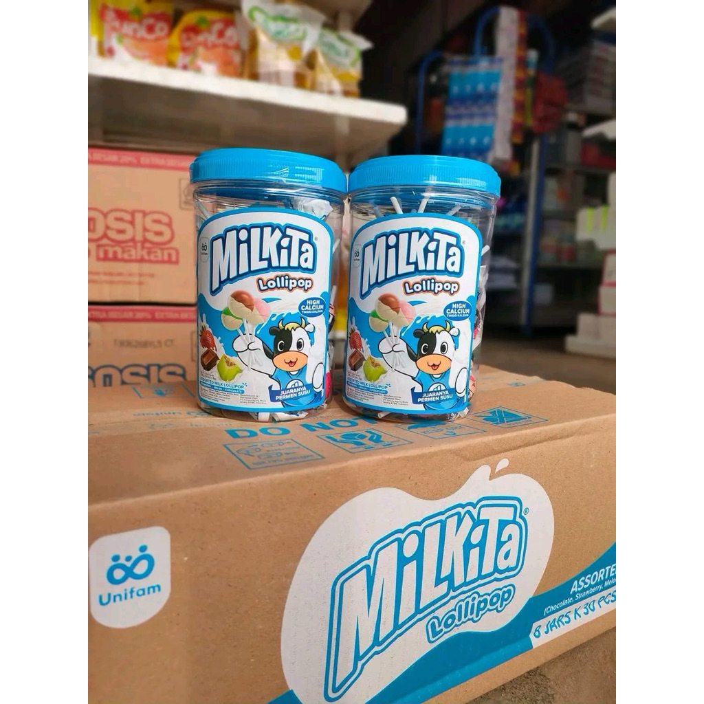 PERMEN MILKITA TOPLES lolipop susu