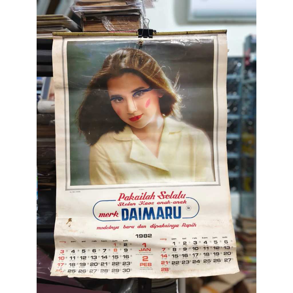 KALENDAR LAWAS KALENDER TAHUN 1982 1992 1986 PT TIMUR
