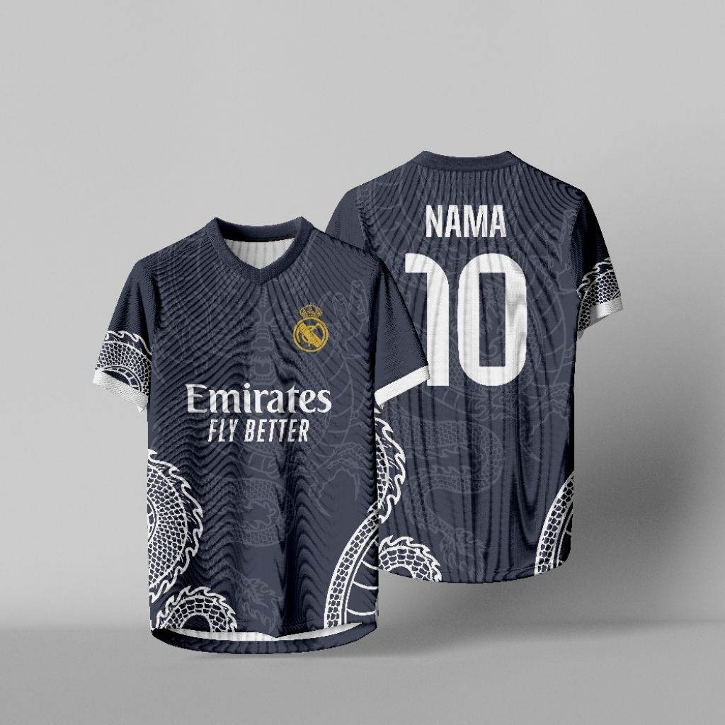 Kaos Jersey Real Madrid Dragon Olahraga Sport