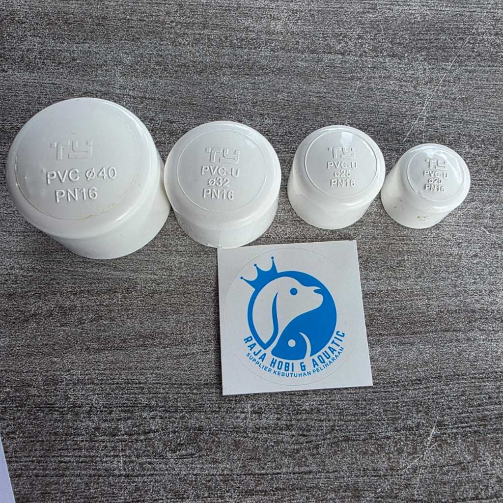 TY PIPA END CUP PENUTUP DOP PIPA 20MM 25MM 32MM 40MM PUTIH WHITE TUTUP PIPA
