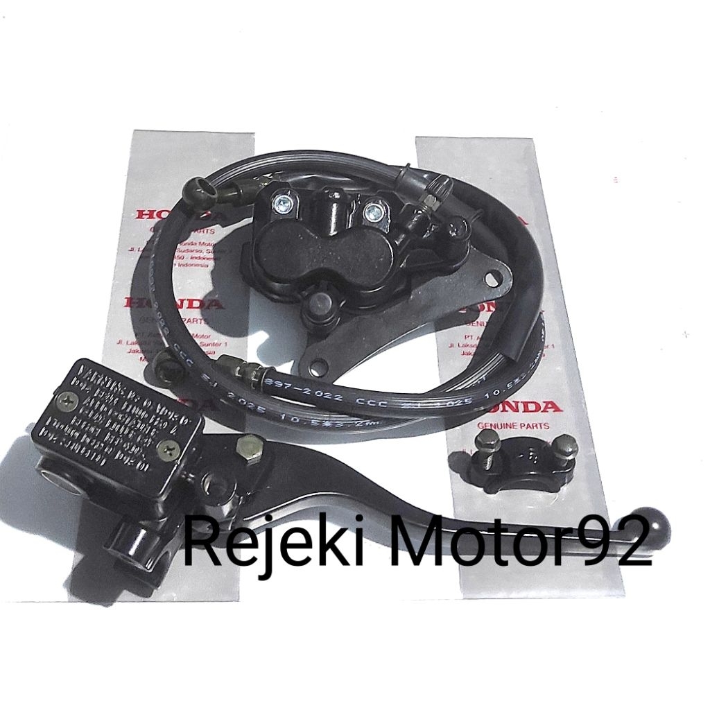KALIPER PLUS MASTER REM PLUS SELANG REM DEPAN HONDA MEGAPRO LAMA, TIGER LAMA