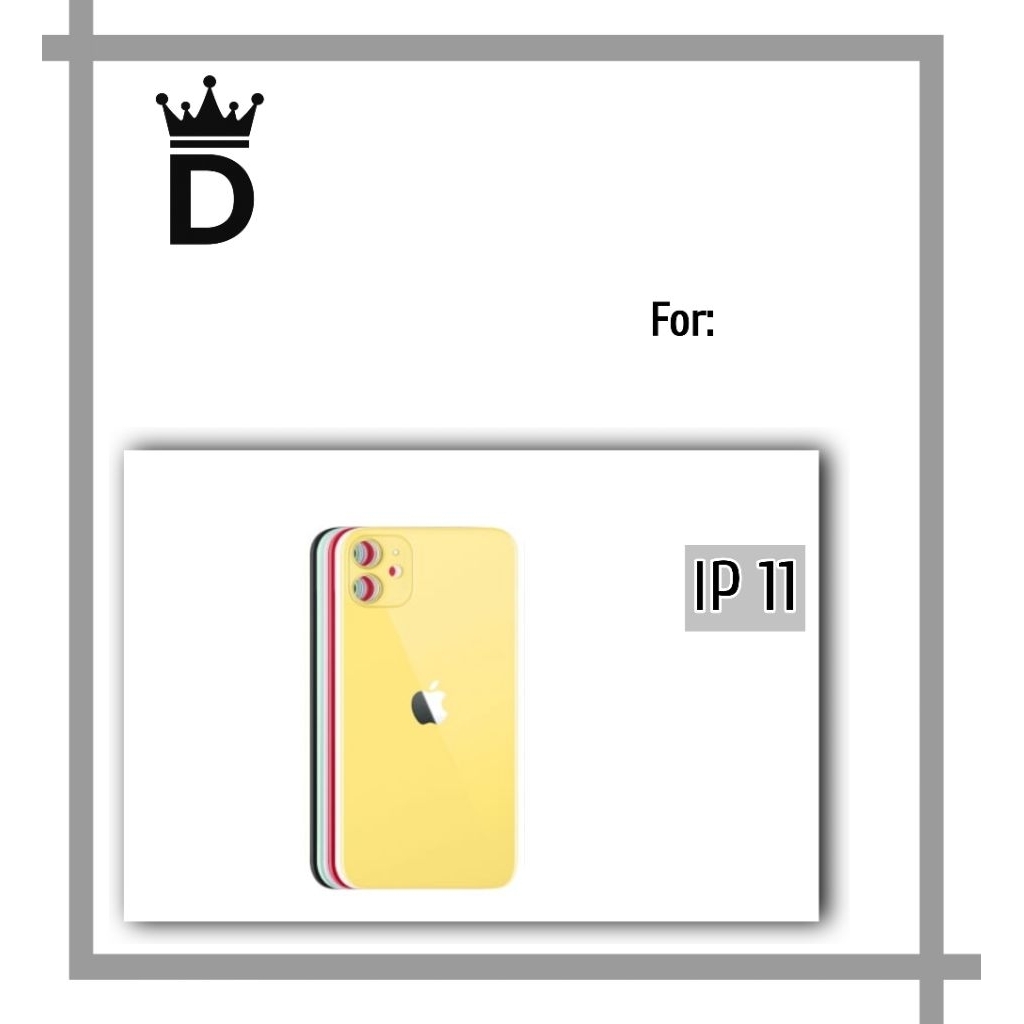 BACKDOOR BACKGLASS IPHONE 11