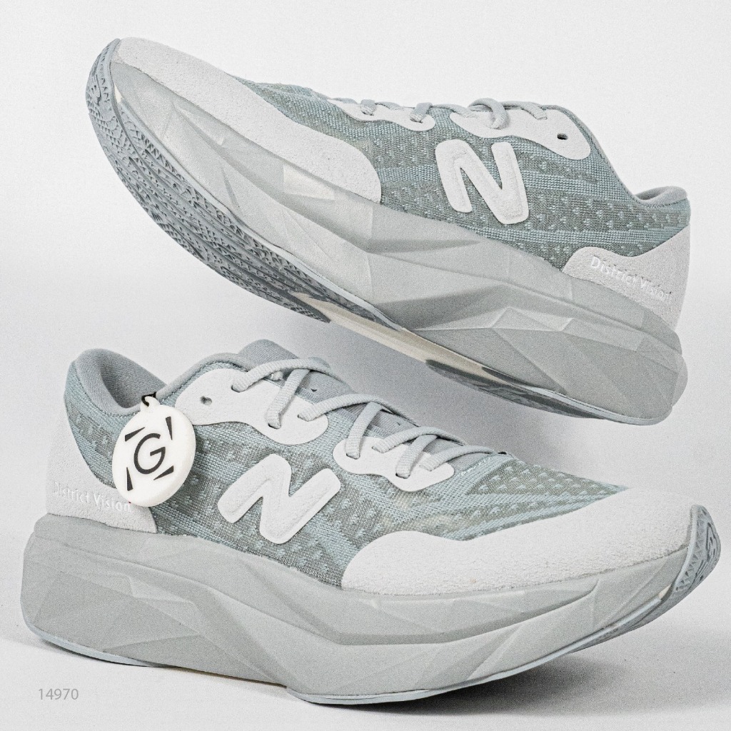 Sepatu New Balance FuelCell Supercomp Elite V4 District Vision Aluminum Grey Sneakers Running Olahra