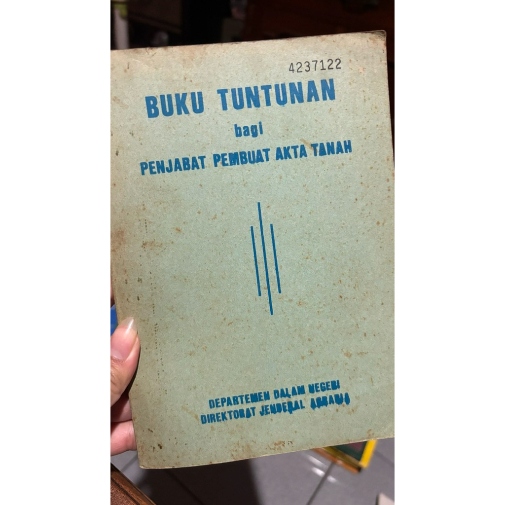 Buku Tuntunan bagi Pejabat Pembuat Akta Tanah PPATK