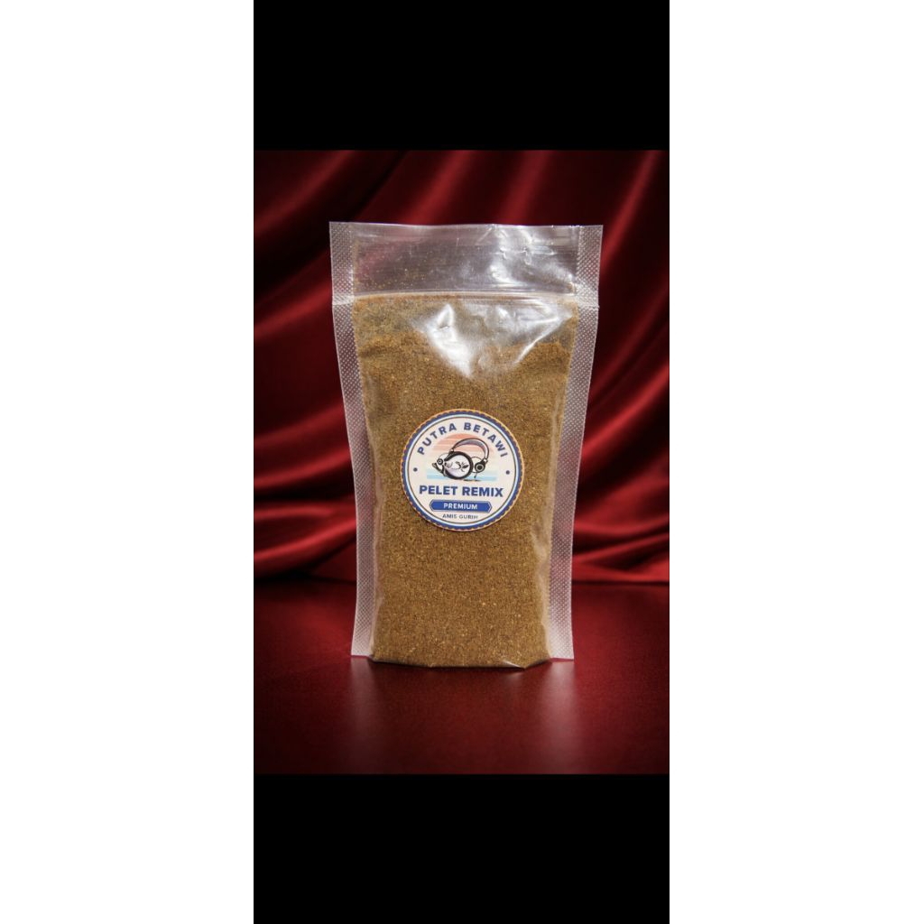 pelet remix amis gurih 200 gram cocok untuk ikan mas dan bawal