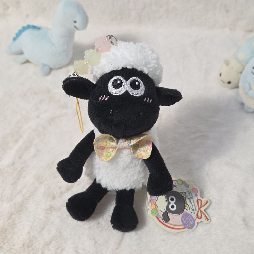 Shaun the Sheep Japanese Sweets Plush Keychain Original