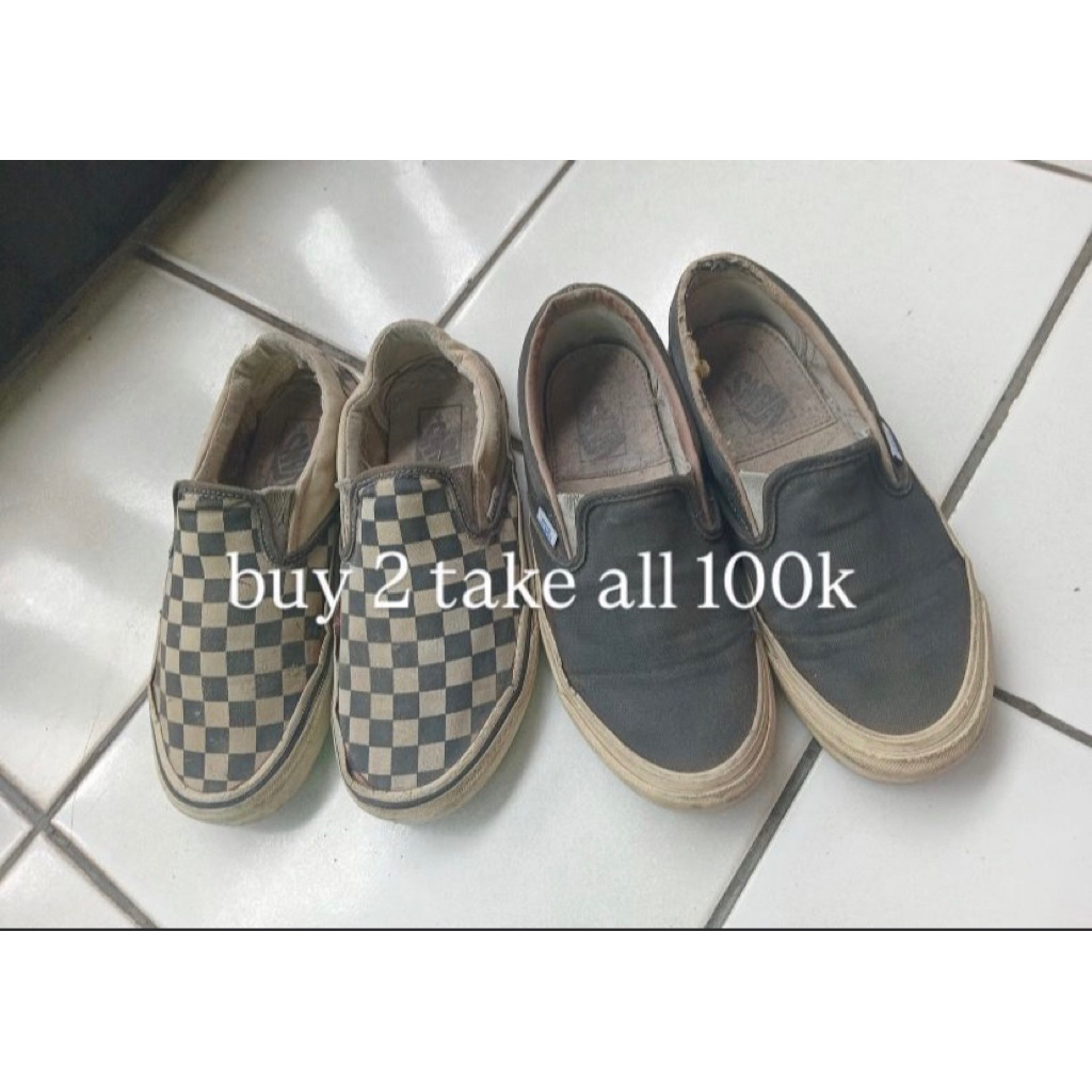 Vans Checkerboard & Vans OG Slip On BNW