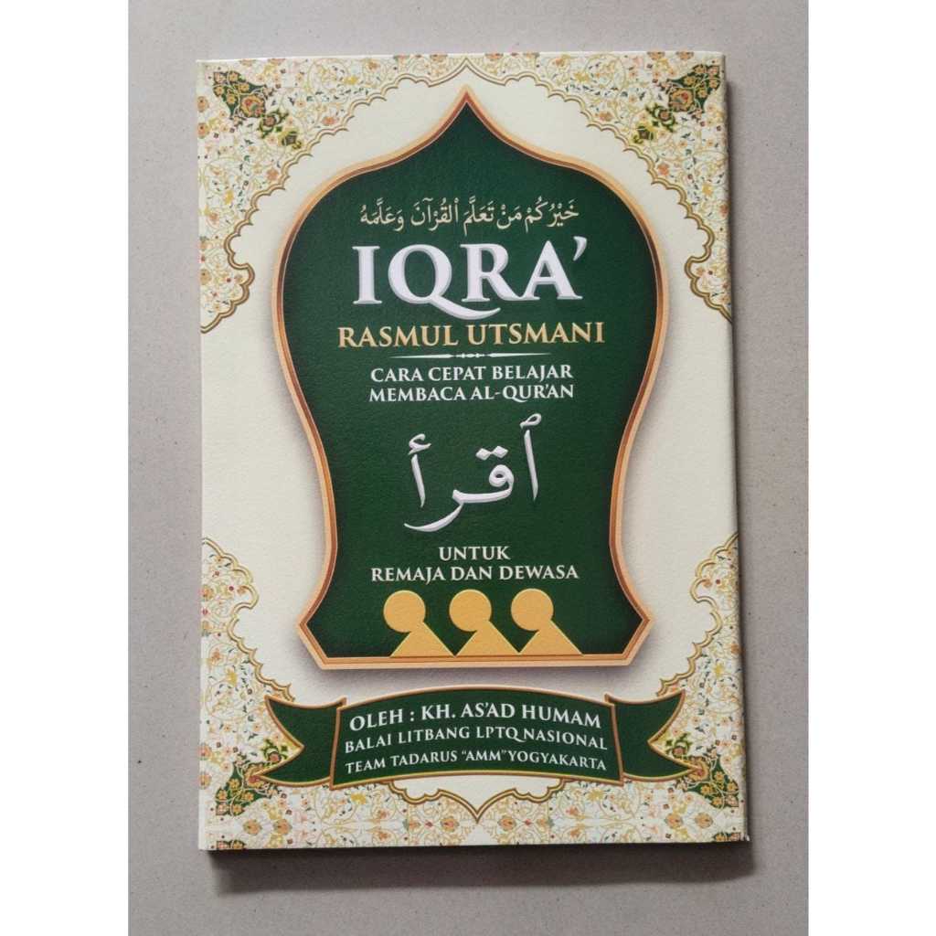Iqro Remaja dan Dewasa Rasm Utsmani Original B5 Cover Baru