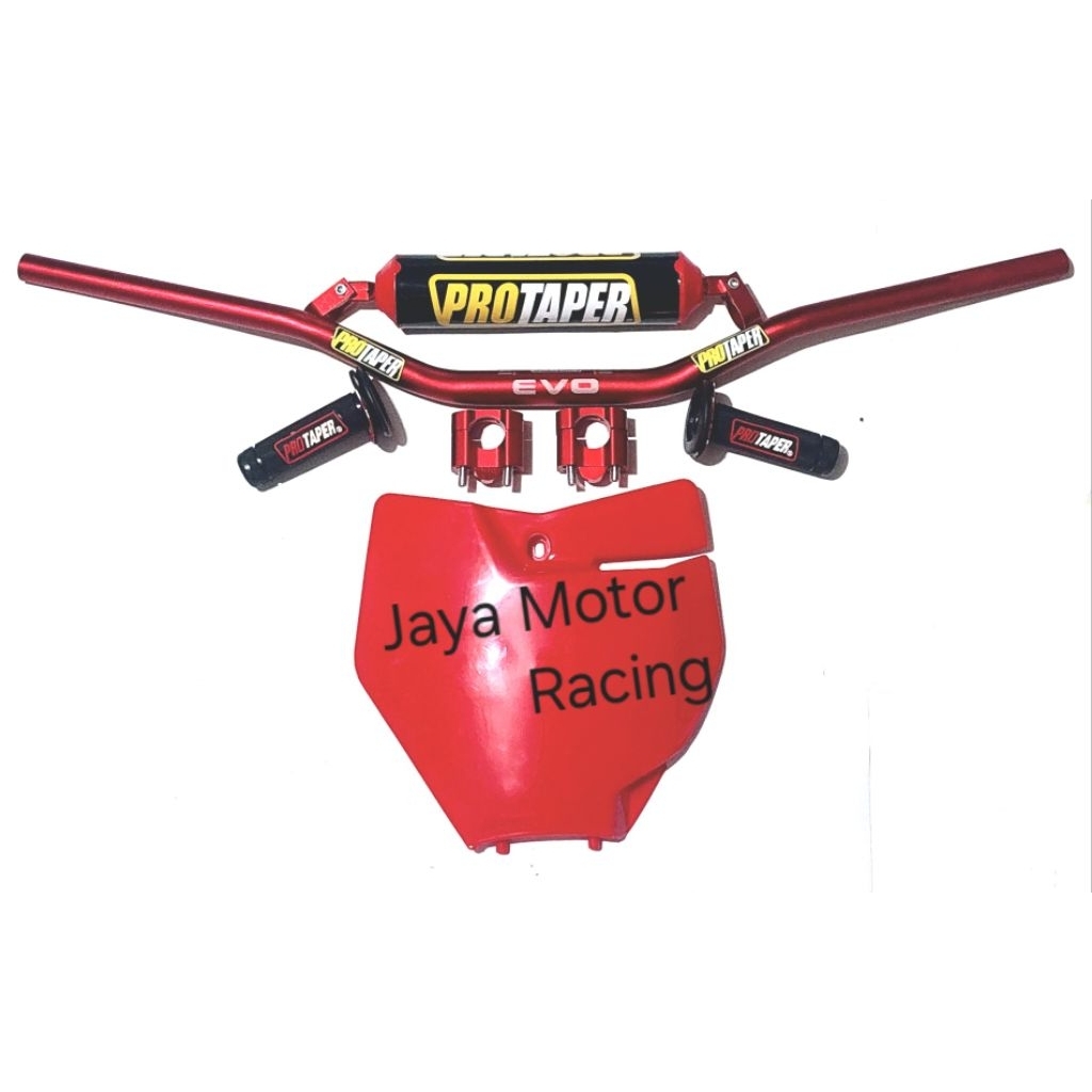 Stang Protaper Evo Low + Busa Palang Stang + Handgrip + papan Plat KTM SRx