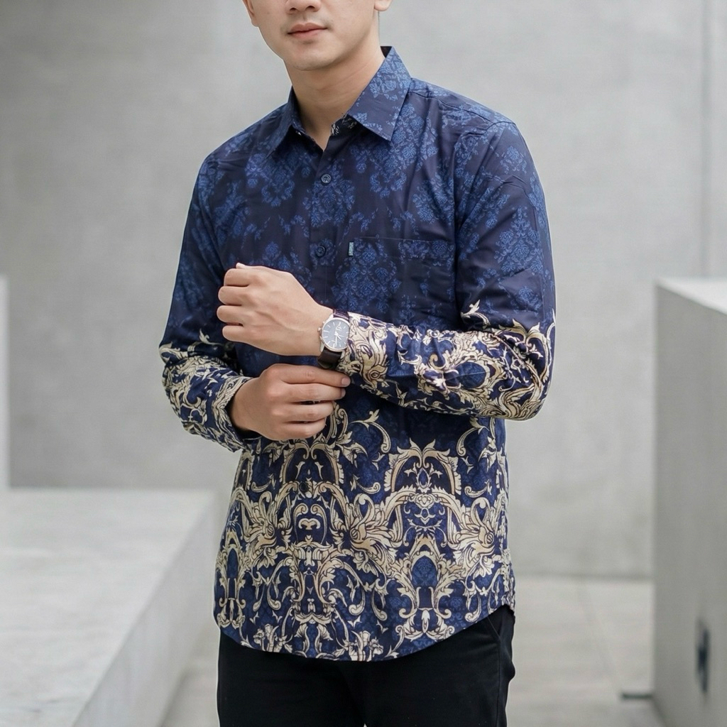 Kemeja Batik Erkape Kemeja Koko Ada JUMBO M - 4XL