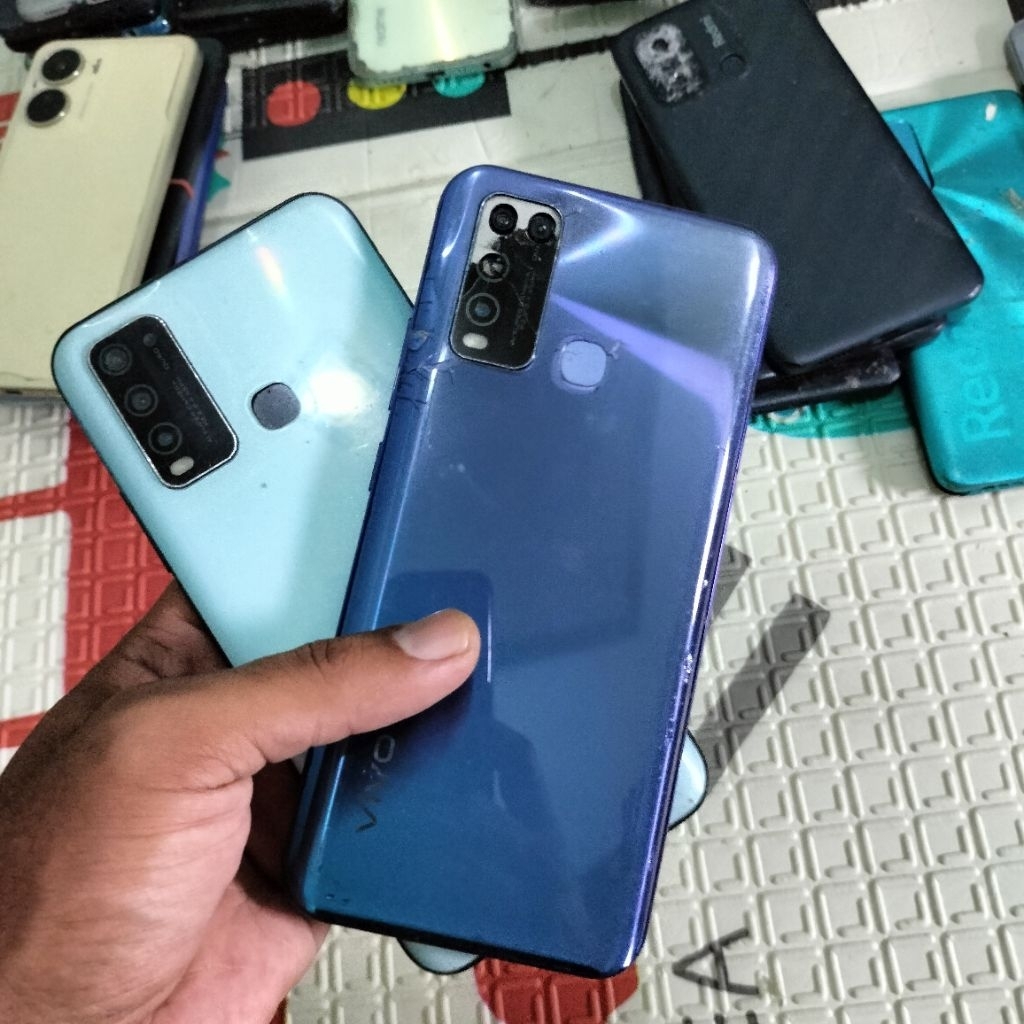 Jual unit Vivo Y50 lcd Minus, Mesin normal fisik seadanya