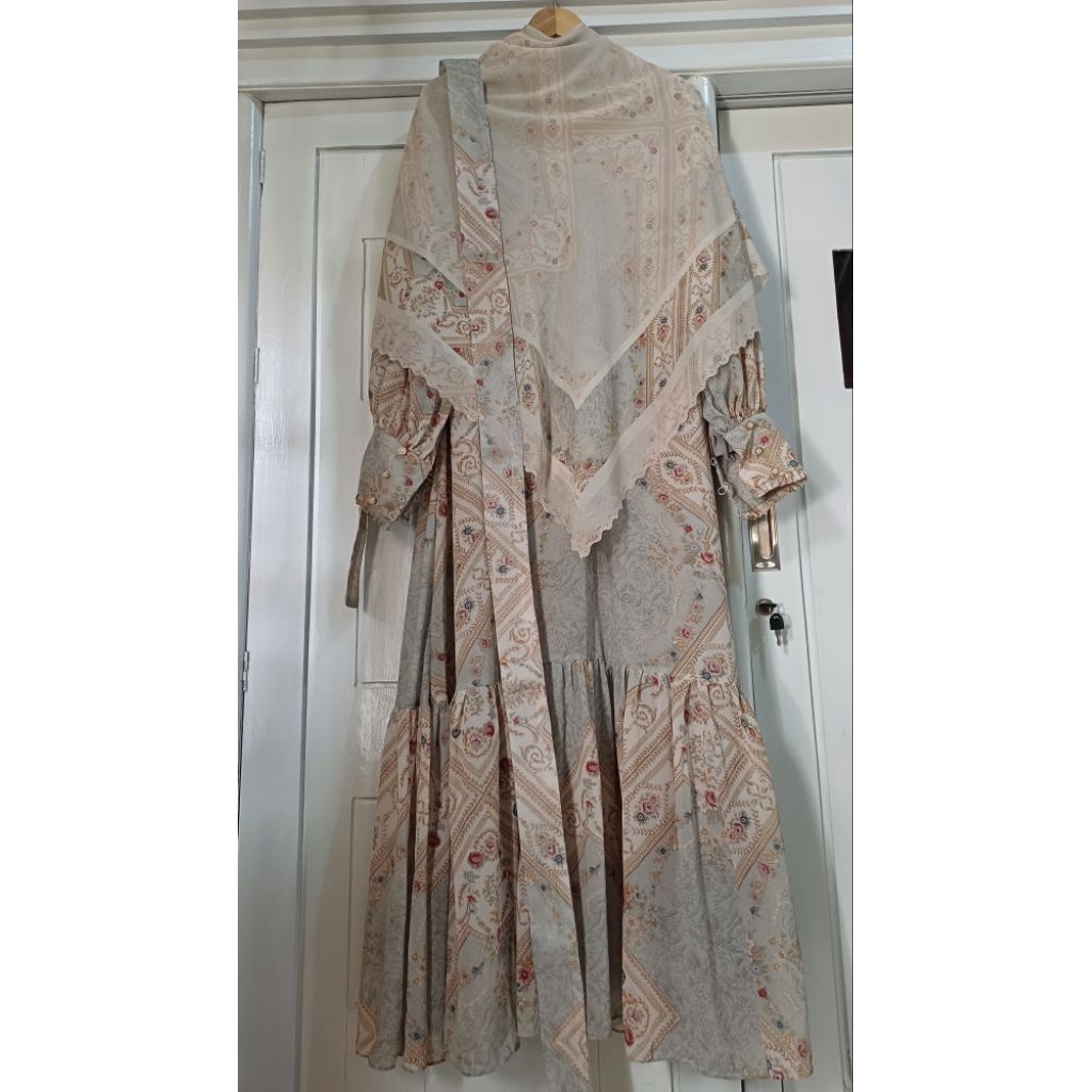 pl khanza maryam set khimar segi empat