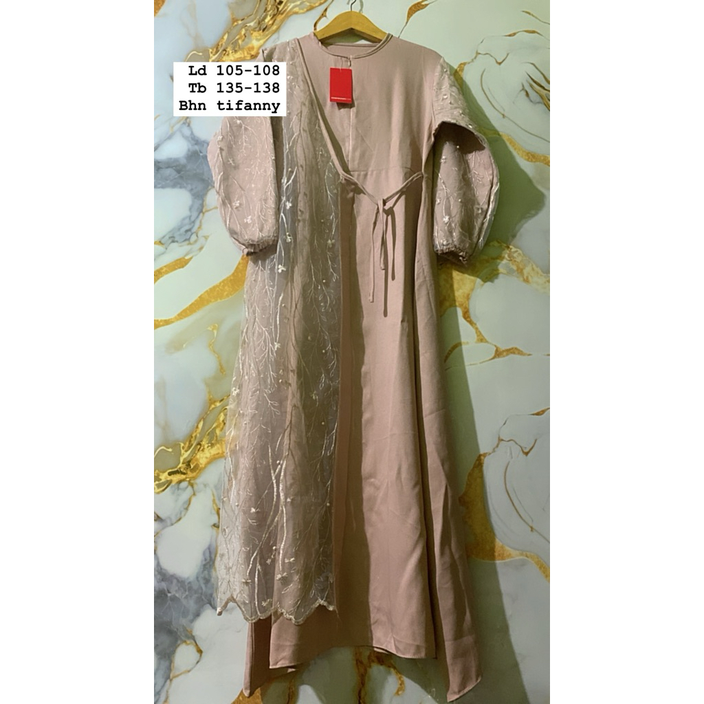 PL New Gamis Wanita Brukat Pesta Mewah