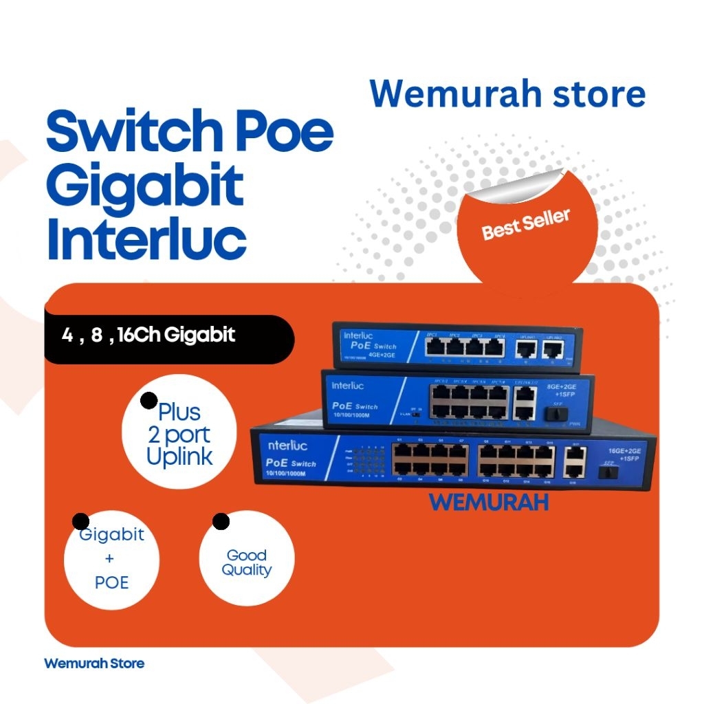 Switch POE 8CH Switch POE 8Ch Cctv