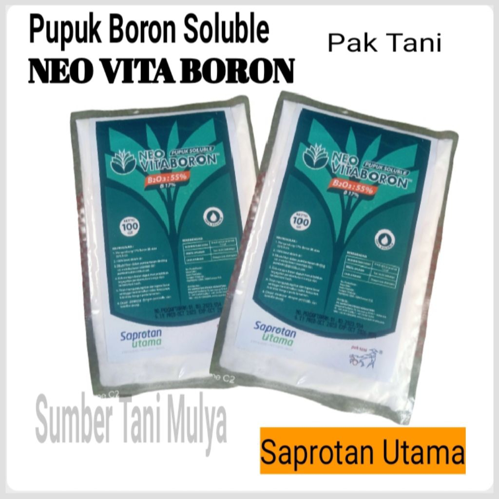 Pupuk Boron NEO VITA BORON adalah pupuk mencegah rontok dan memperbaiki kwalitas buah atau vigur tan