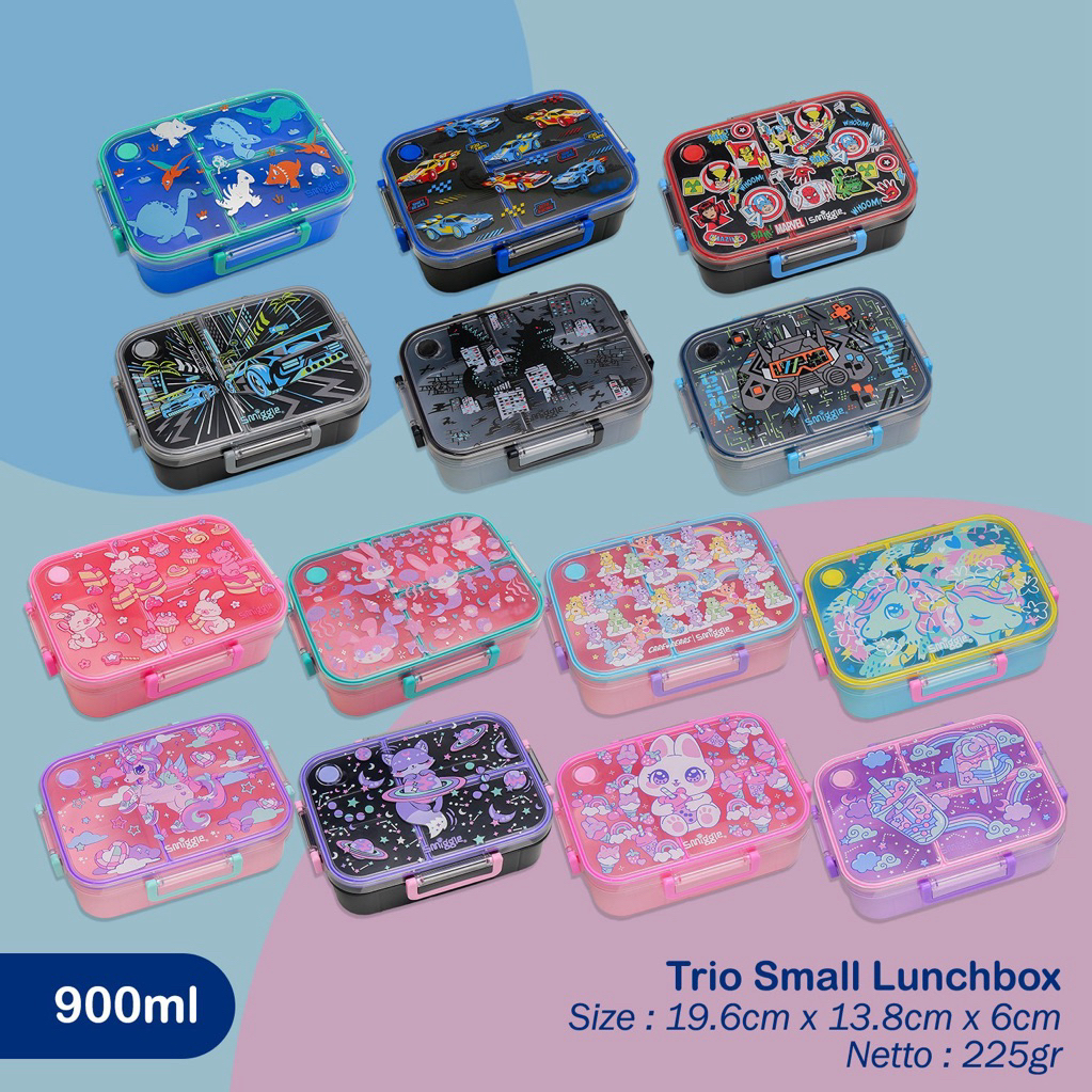 Lunchbox 3 sekat 900ml/kotak makan 900ml/lunchbox 900ml