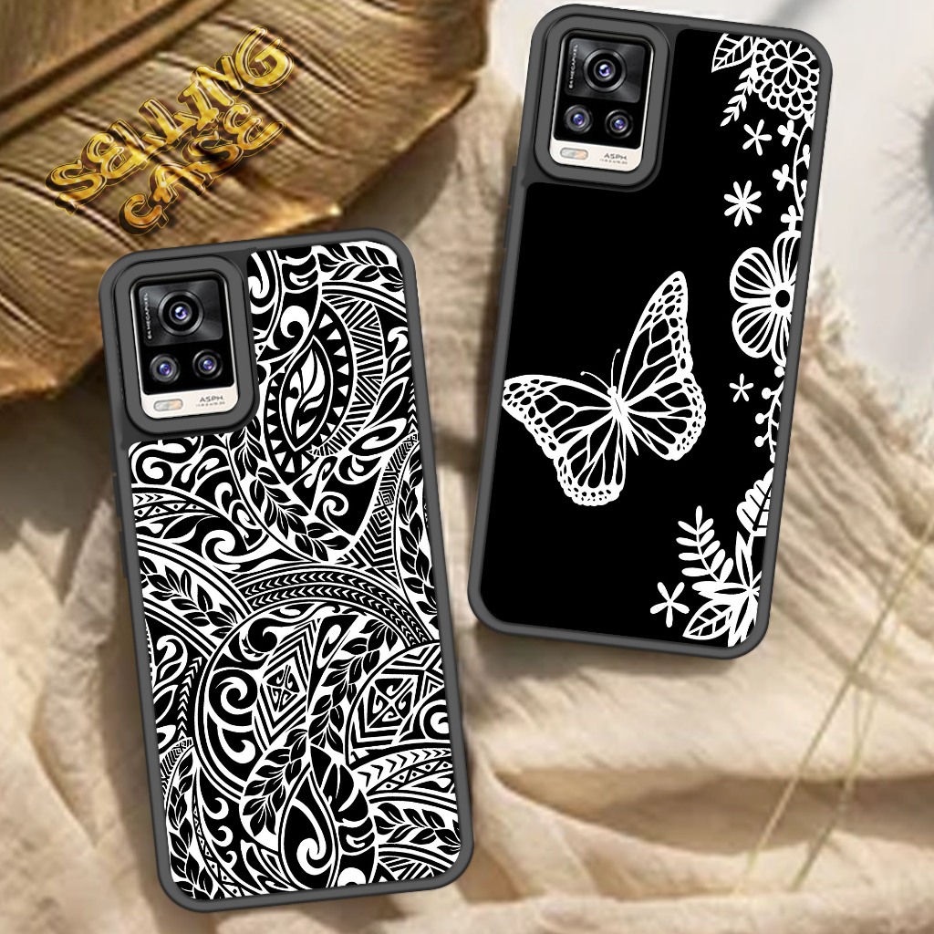 Case VIVO V20 Motif ( BATIK ) Cover Handphone Softcase Glossy Anti Jamur