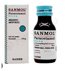 SANMOl SYRUP 60ml - obat demam, Panas Bayi dan Anak