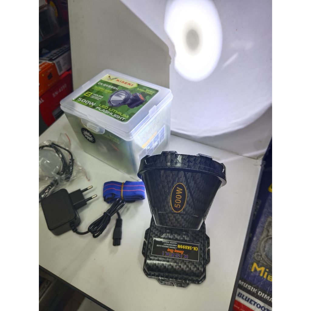 KISEKI CK-SK899N Senter Kepala 500Watt / Headlamp Kiseki Jumbo Super Terang 500W