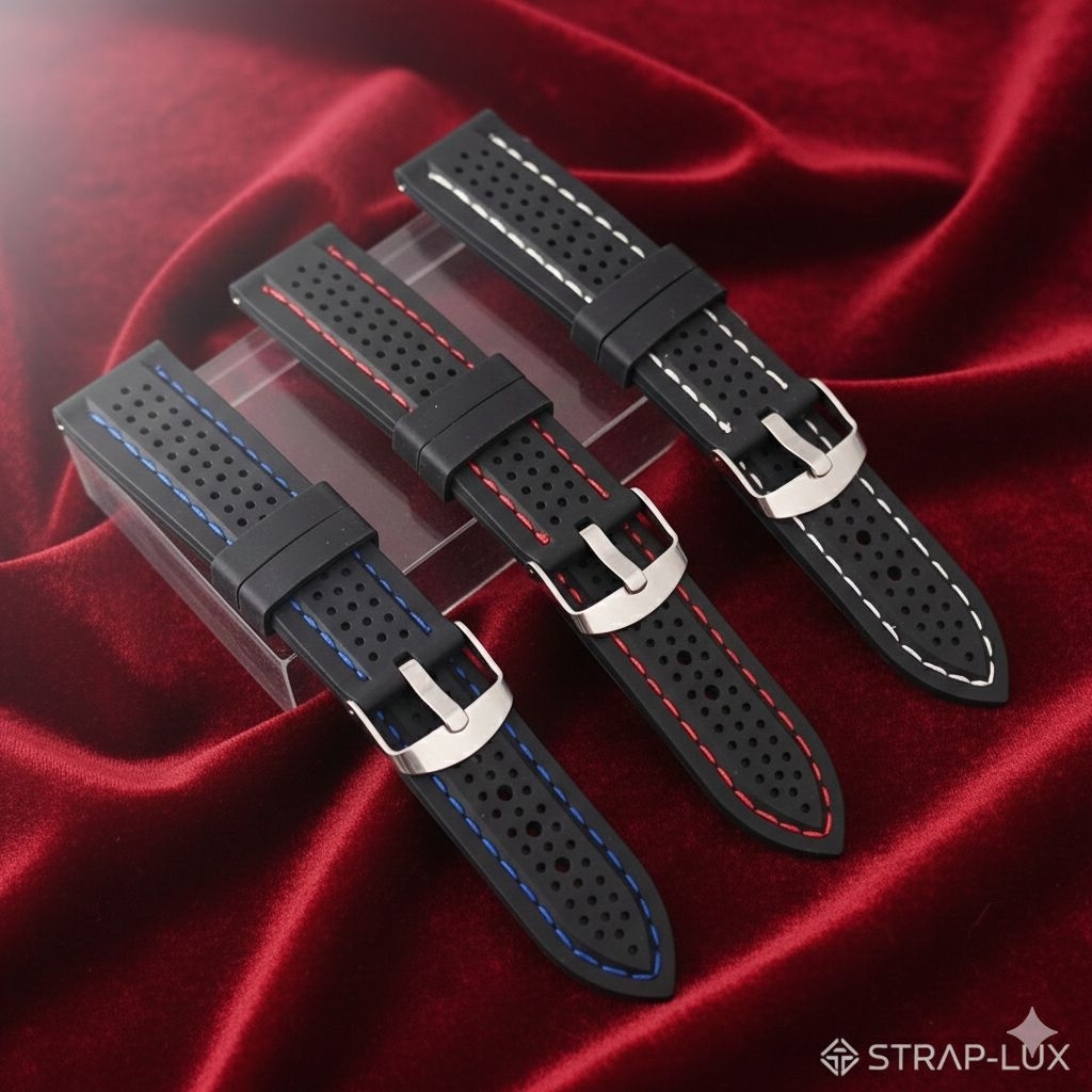 STRAP KARET JAM TANGAN UKURAN 20MM