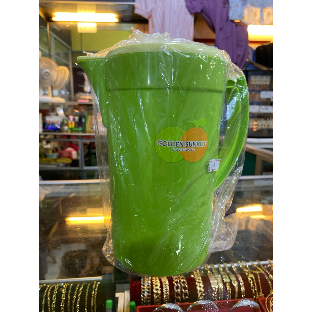 Teko Air Plastik Golden Sunkist 1.5 Liter - Hijau, BPA Free, Tahan Lama