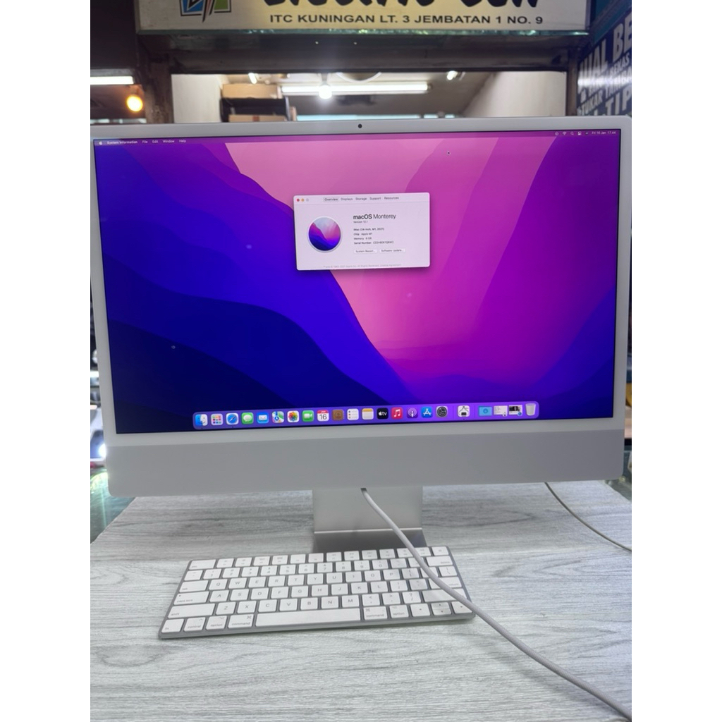 iMac M1 2021 24-inch ram 8/512gb original