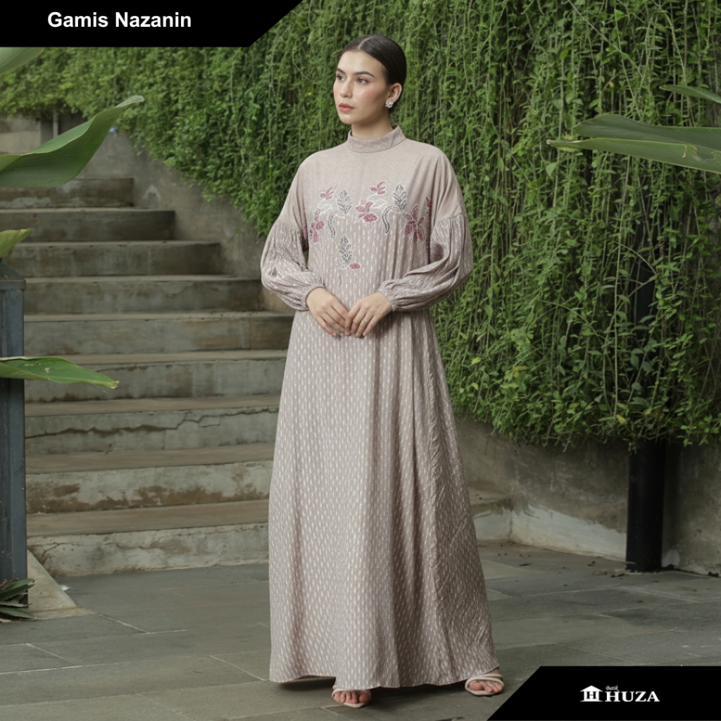 Batik Huza Gamis Batik Dress Batik Gamis Nazanin