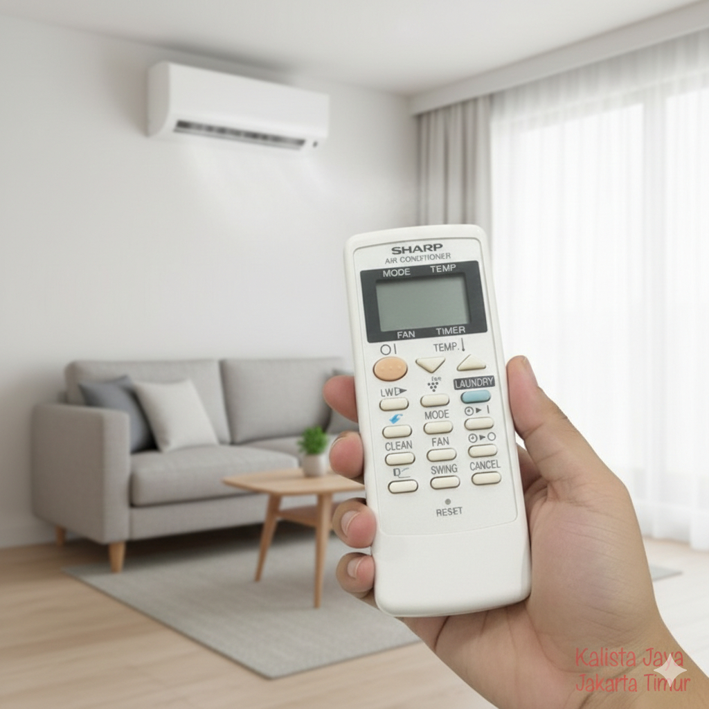 REMOTE AC SHARP CRMC-A820JBEZ LAUNDRY ORIGINAL ASLI