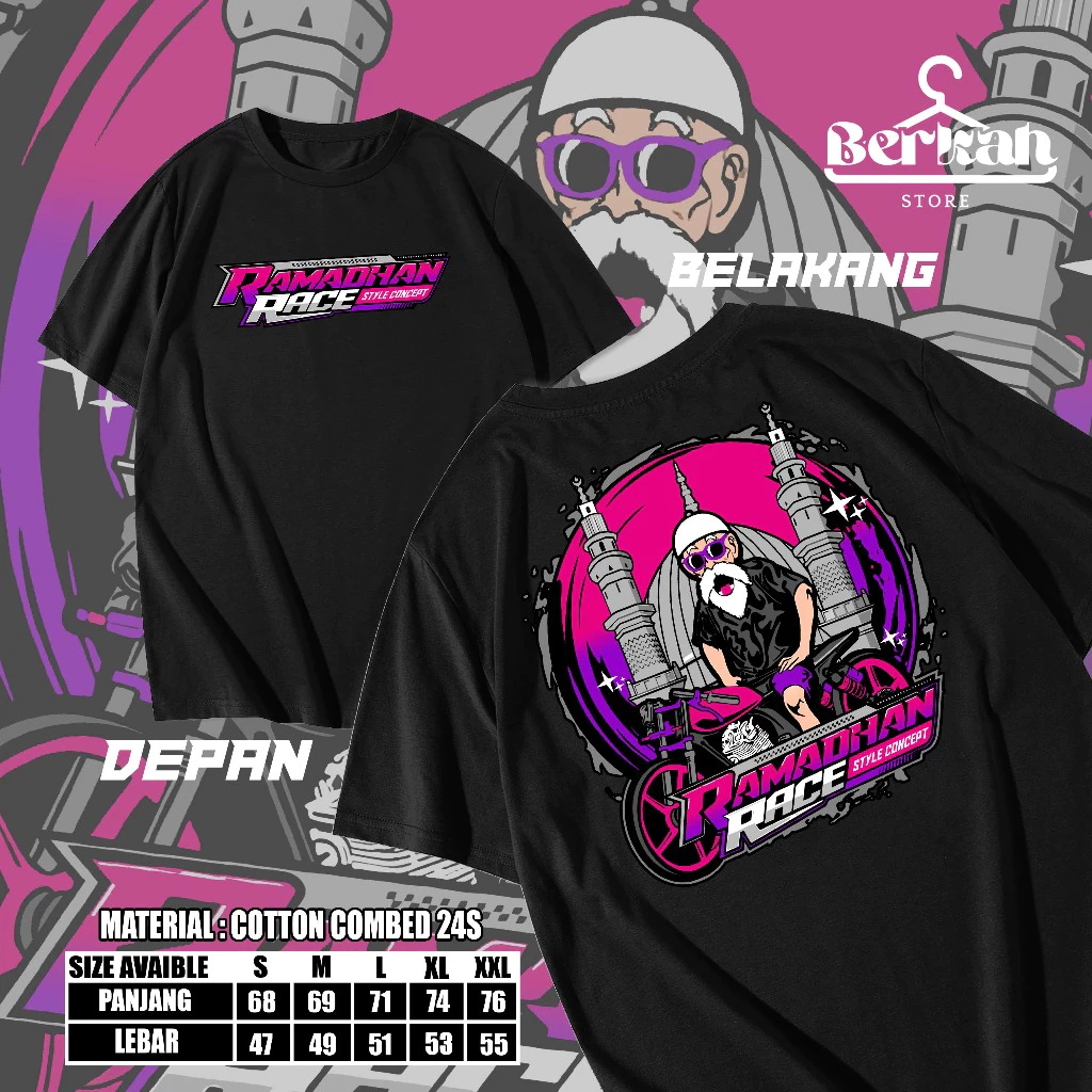 COD Kaos Ramadhan Race 2026 Marhaban Ya Balapan  Drag Bike Baju Ramadan