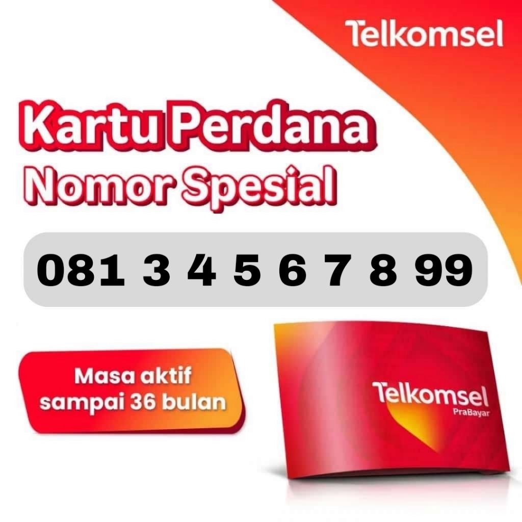 Nomor Cantik 11 Digit Simpati Seri Naik Mentok