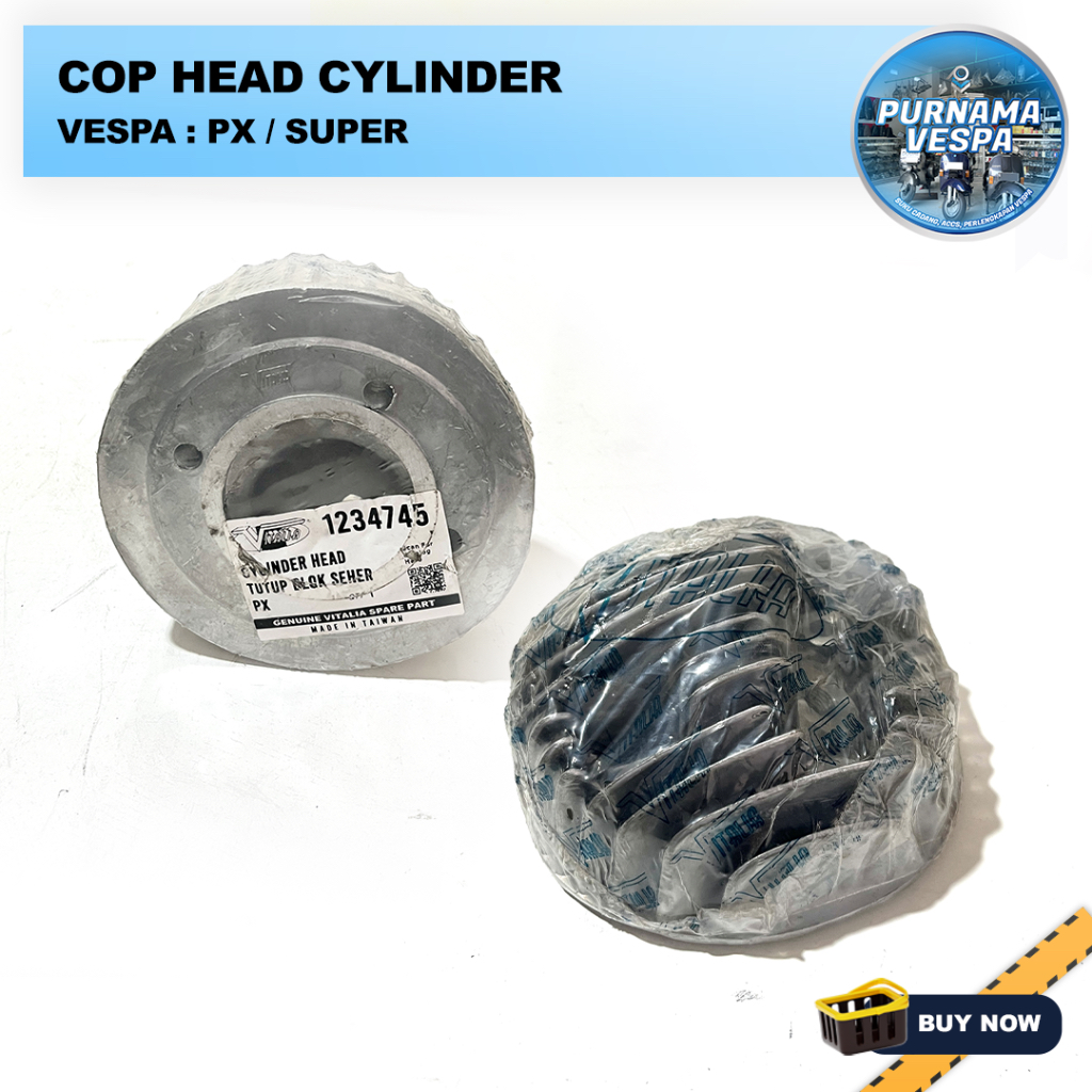 Vitalia Cop Head Cylinder Vespa Super PX / Silinder Kop Vespa