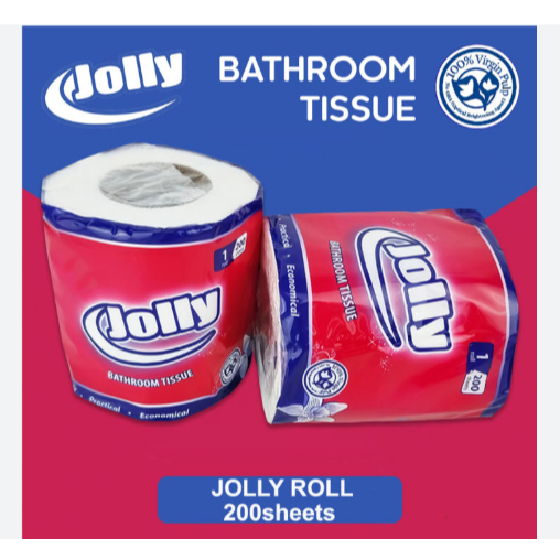 KemasanYA JOLLY GULUNG JOLLY ROLL JOLLY TISSUE ROLL TISU ROLL TISSUE GULUNG 200SHEETS 2PLY