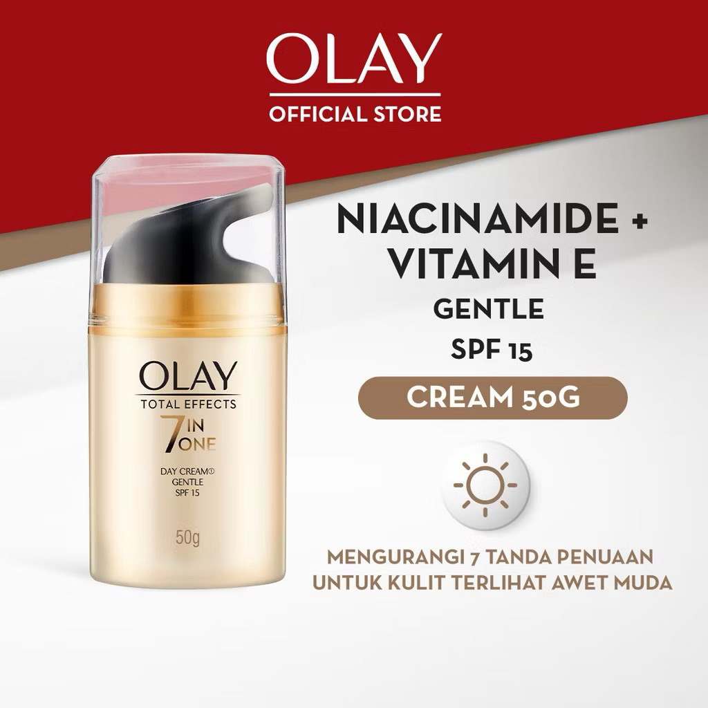 Olayy Total Effects 7in1 Day (REJECT DUS) Cream Moisturizer Niacinamide Skincare Antiaging 50g