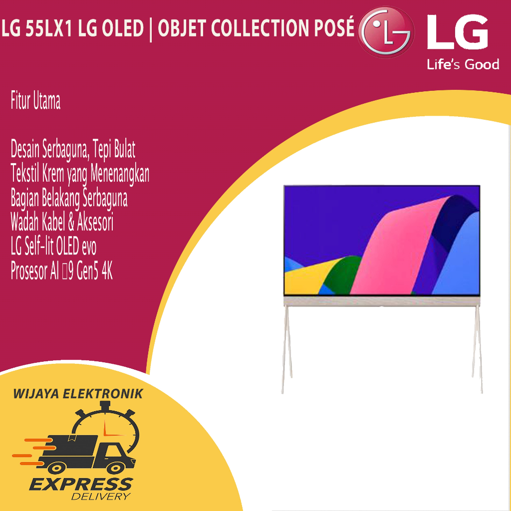 LG 55LX1Q LG OLED | Objet Collection Posé