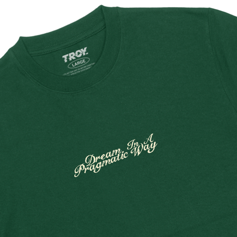 Troy Company Tshirt Forest Green Pragmatic Dream - Kaos Lengan Pendek Kaos Hijau MTD 2779