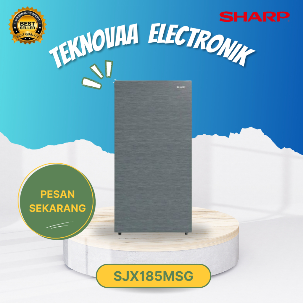 KULKAS 1 PINTU SHARP SJX185MSG 128L/SJX-185-MSG/SJX-185MSG/SJX 185 MSG/SJX 185MSG/SHARP KULKAS 1 PIN