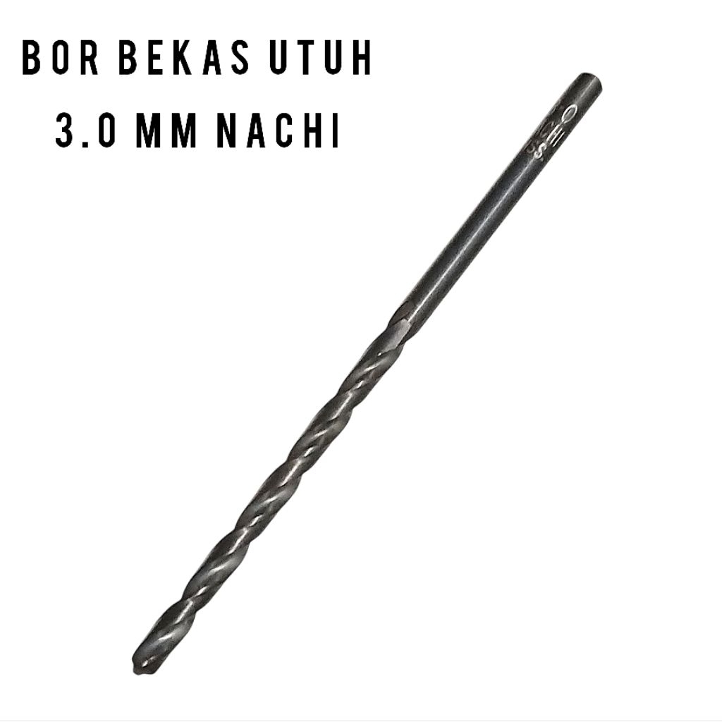 Dril mata bor 3.0 MM NACHI Mata Bor Besi 3mm hss nachi bekas mulus utuh