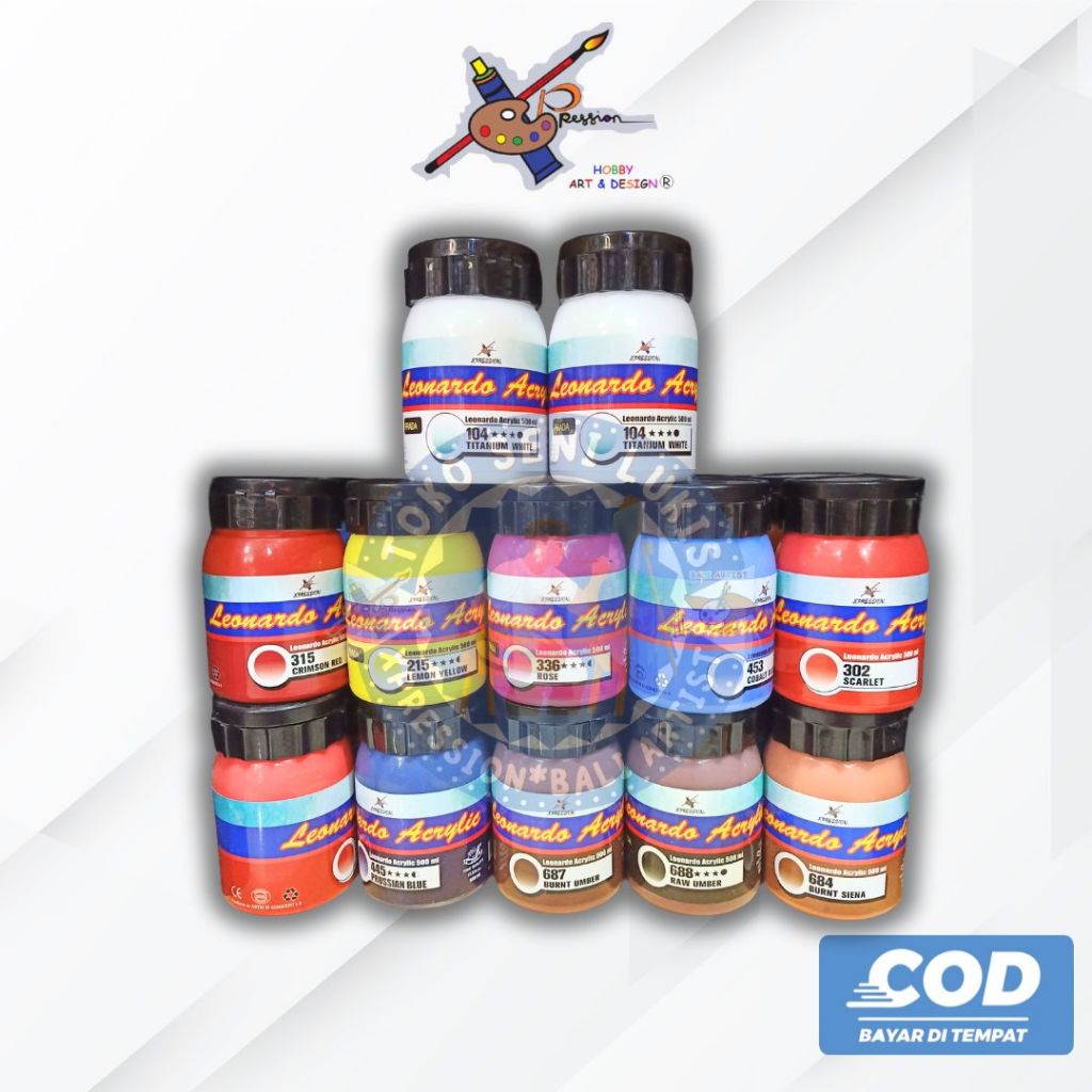 XPRESSION  LEONARDO ACRYLIC 500 ML  35 WARNA SILAHKAN DIPILIH