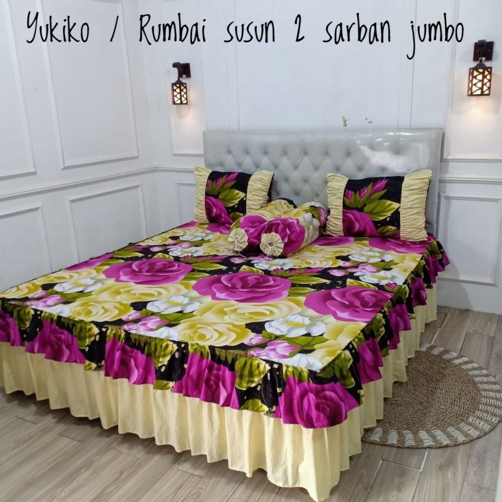 Sprei rumbai Susun 2 Sarban Jumbo UK 180x200x20