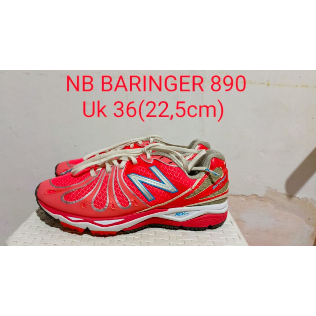 New BALANCE BARINGER 890 |Sneakers Second|size 35 (insole 22.5cm)|RED. minus ada di foto