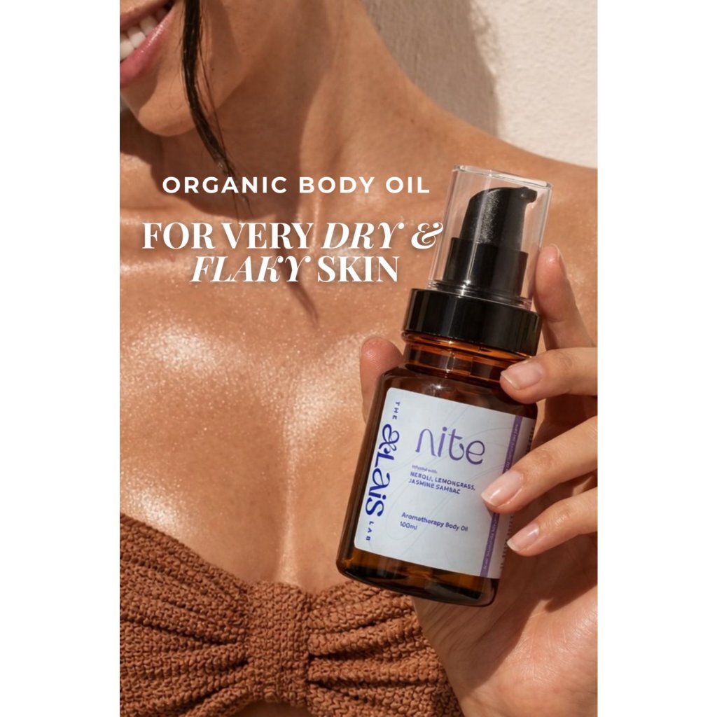 the Alais Lab - Nite Body Oil - Aromatherapi Body Oil, Hydrating & Relaxing, Infused with Essential 