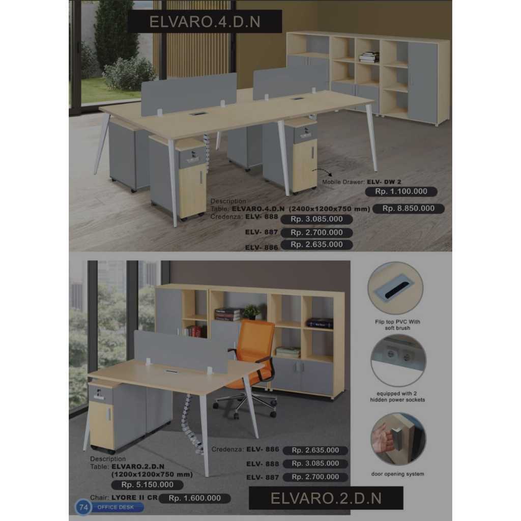 Meja Kantor / Meja Direktur / Meja Manager / Meja Kerja / Meja Kantor Premium / Partisi Meja Kerja /
