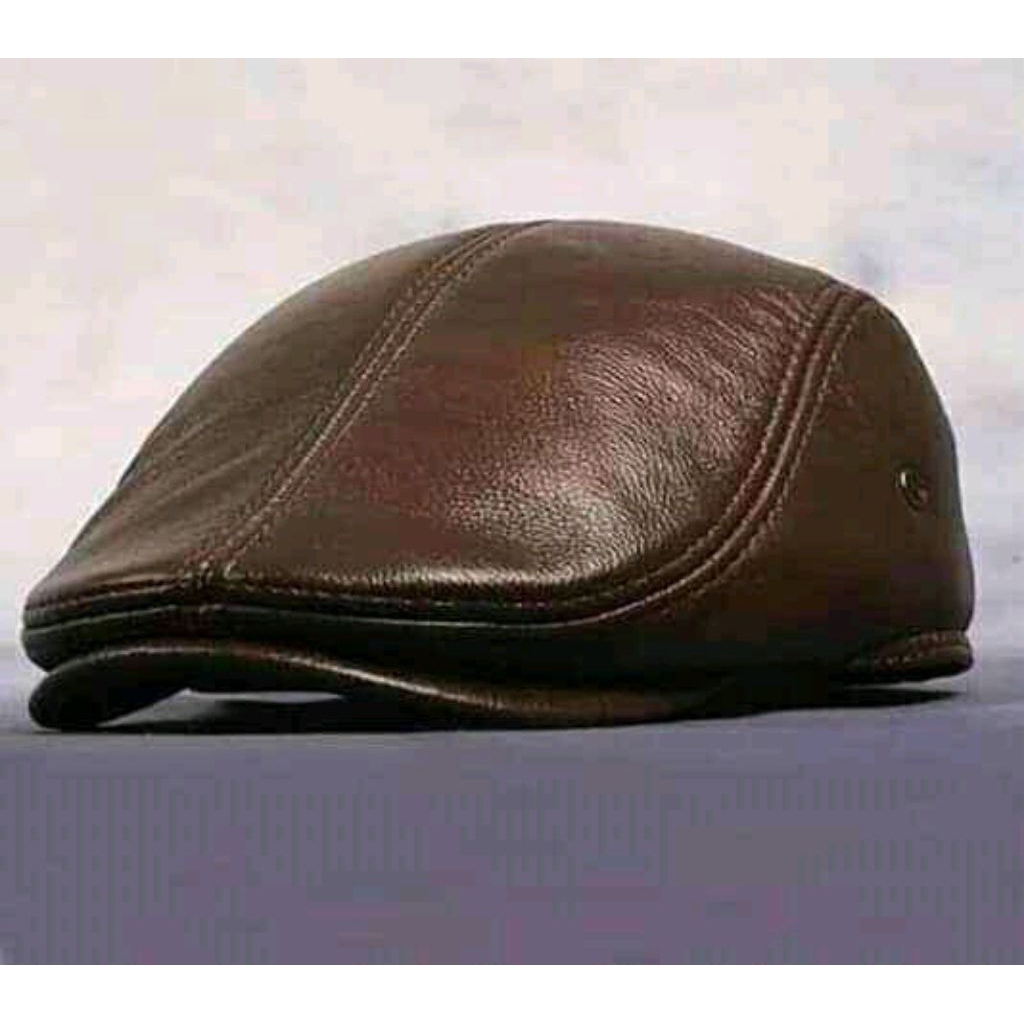 TOPI PET KULIT ASLI/TOPI PRIA