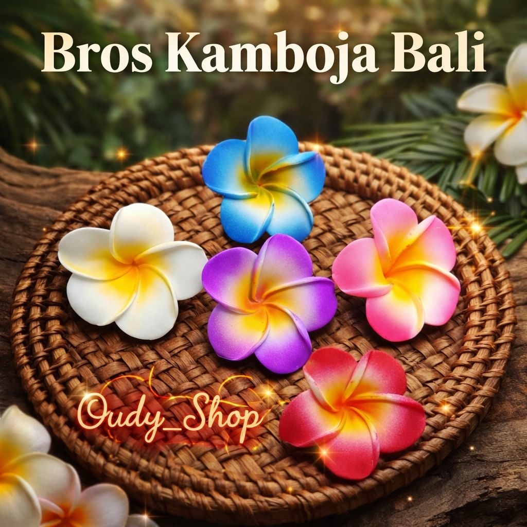 Bros Cantik Bunga Kamboja Jepun Souvenir Khas Bali