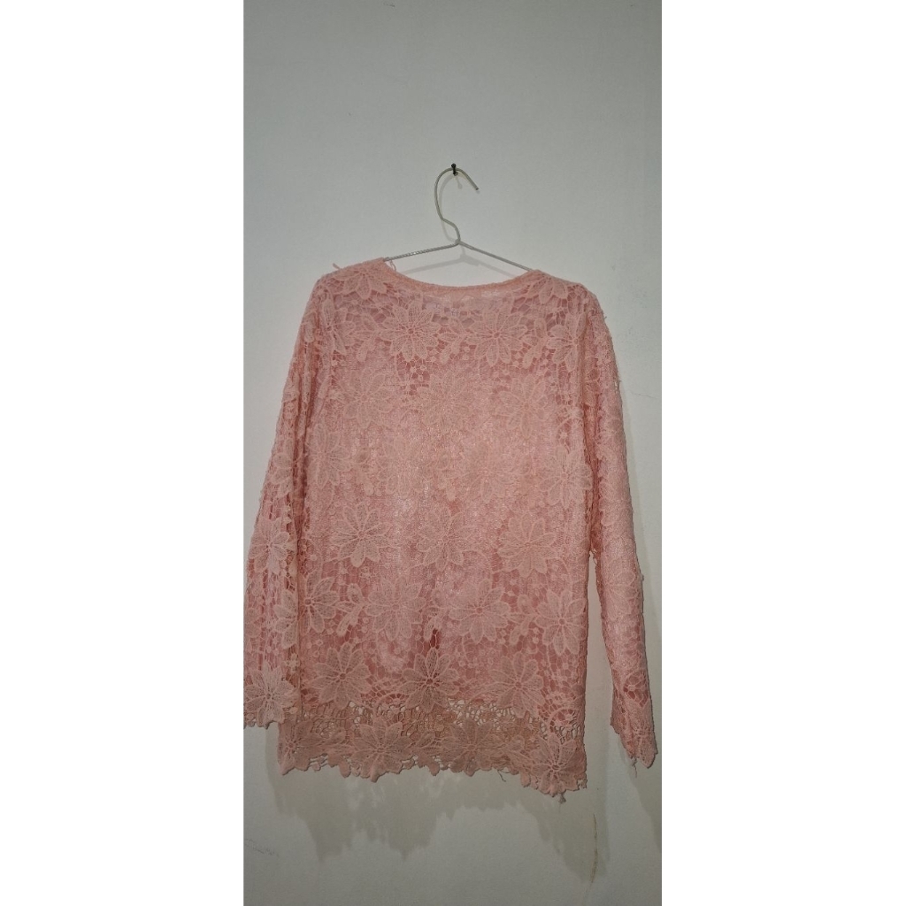 Set Brukat Bunga Celana Kulot Satin